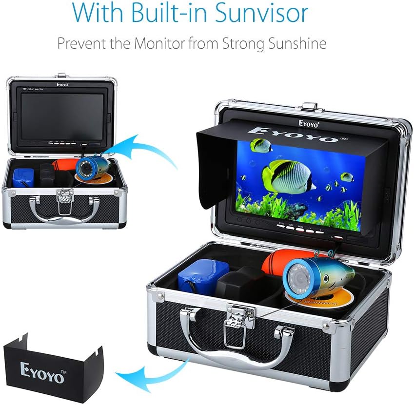 7" HD Monitor Fish Finder with Infrared Light J139