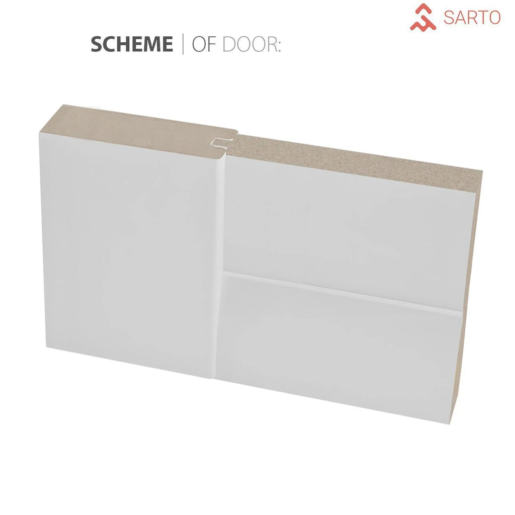 French Double Pocket Doors 48 x 96 with Frames Solid Wood Interior Sliding Closet Door F867569