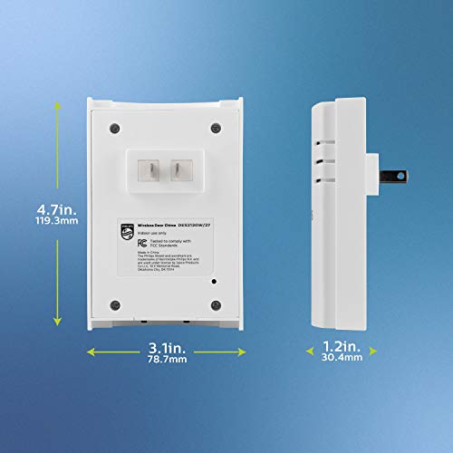 Wireless Doorbell Kit with 2 Push Buttons, White N27152
