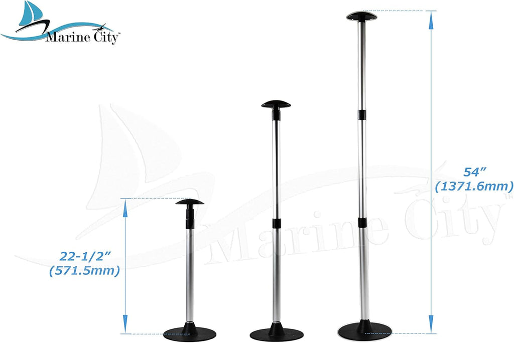 Aluminum Telescoping Boat Cover Support Stand Pole 2Pcs Y331963
