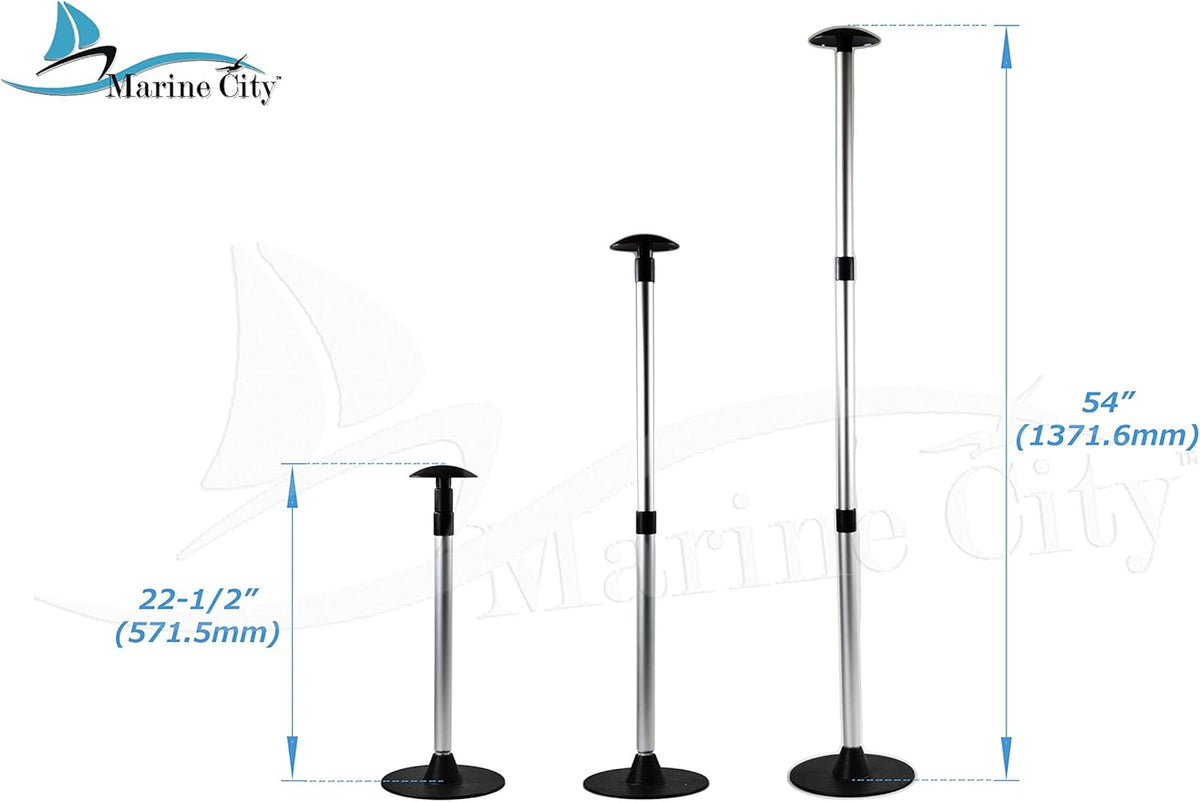 Aluminum Telescoping Boat Cover Support Stand Pole 2Pcs Y331963