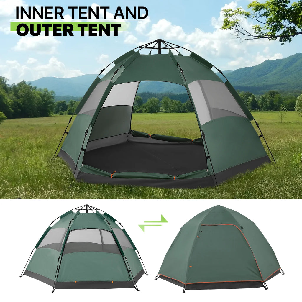Waterproof 4 Person Dome Camping Tent T5922