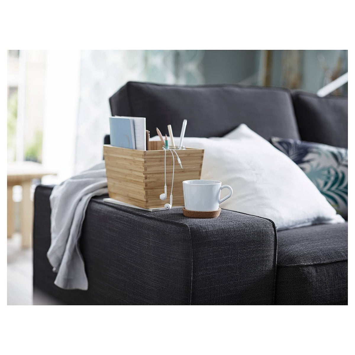 Kivik Sofa with Chaise, Hillared Anthracite H621714