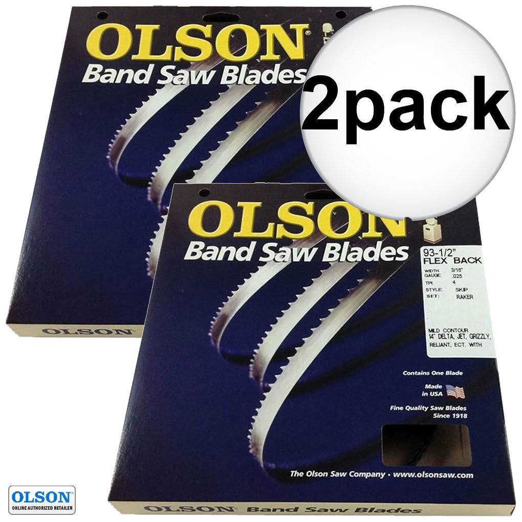 93-1/2" x 3/16" 4TPI Skip Tooth Band Saw Blade 4-Pack X9571