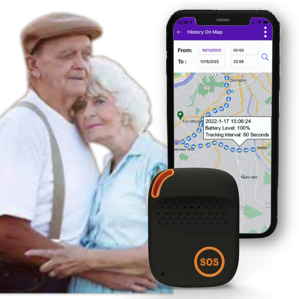 Elderly Fall Alert Monitoring SOS Button GPS Tracker U2209