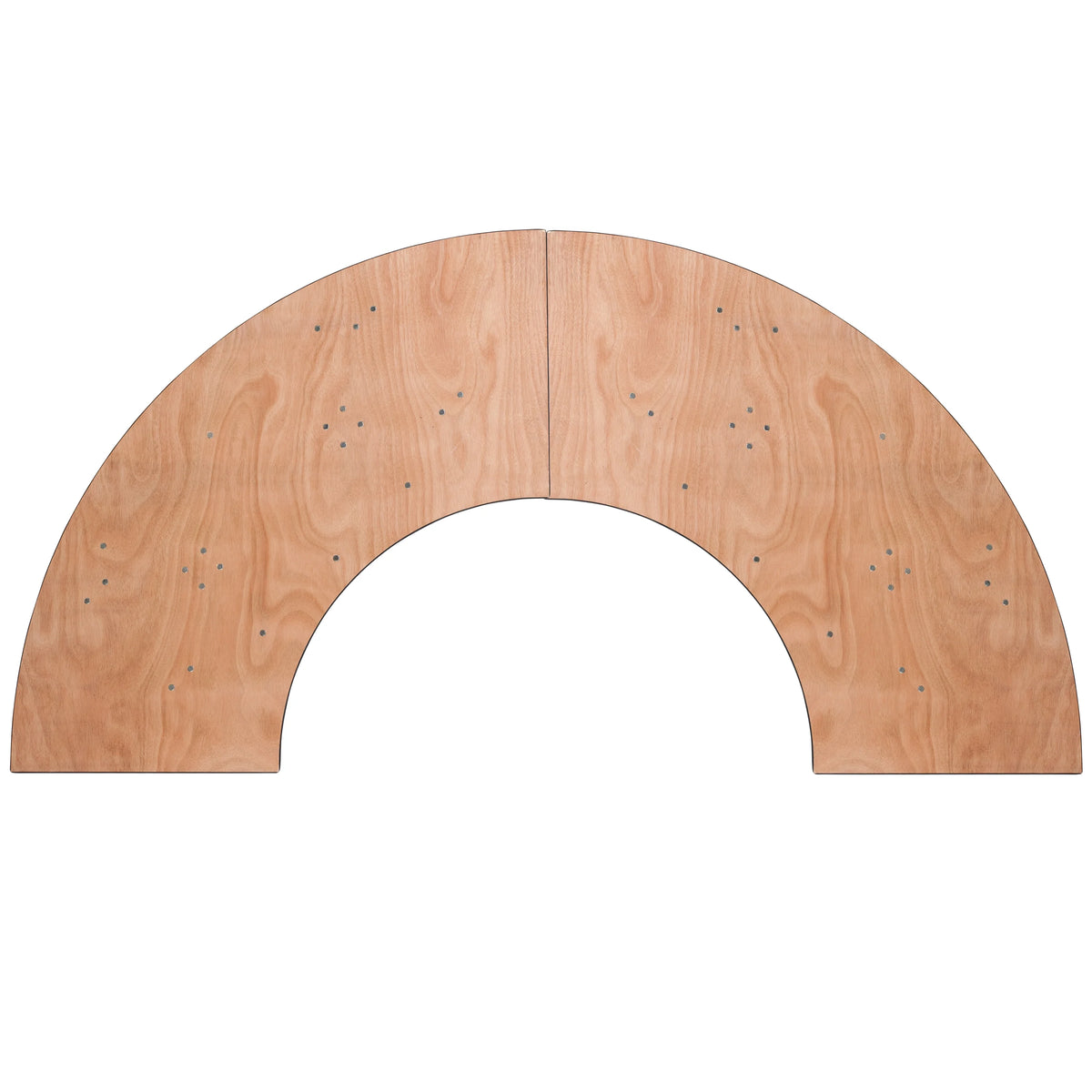 Serpentine Wood Folding Banquet Table O339