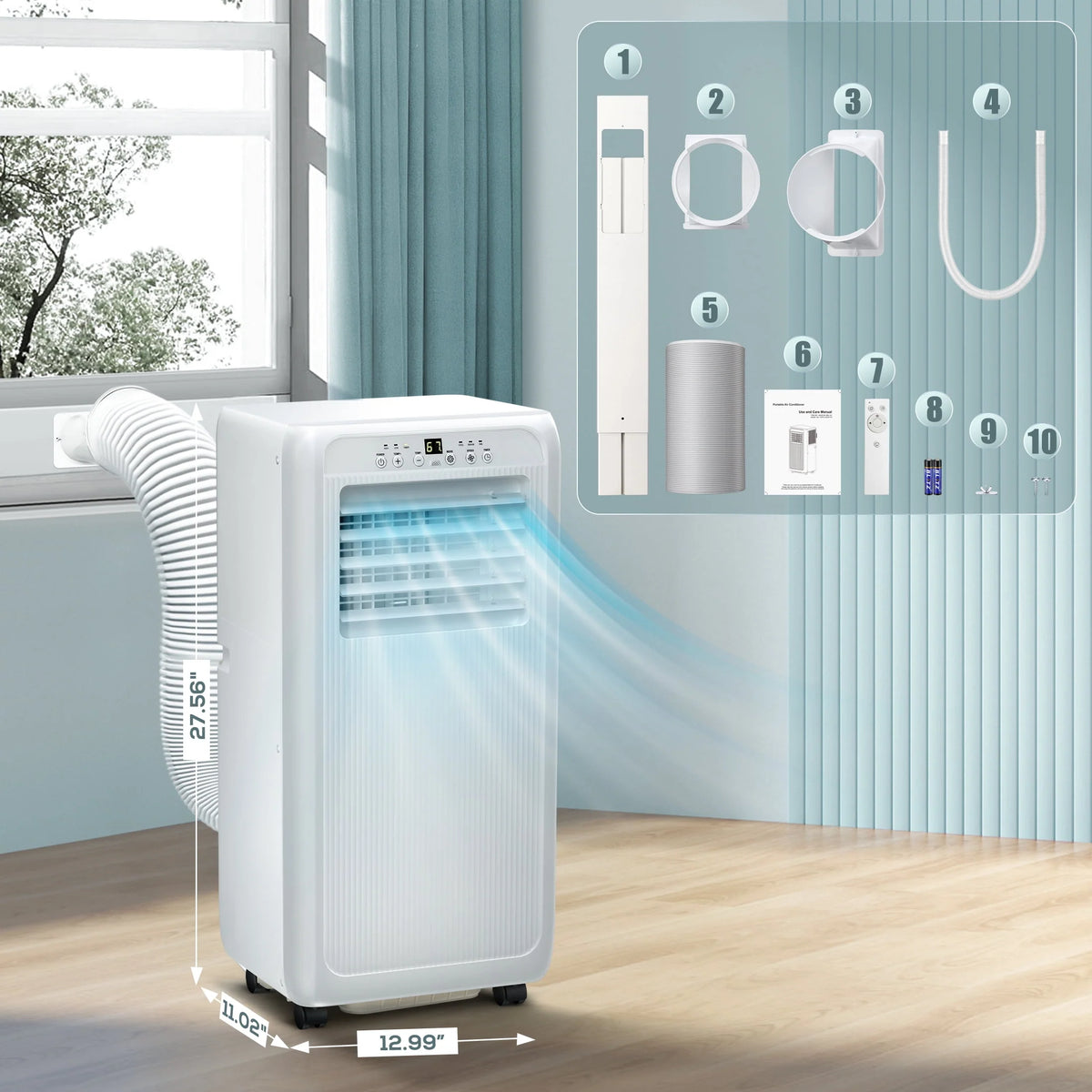 5000BTU Portable Air Conditioner 3 in 1 S323