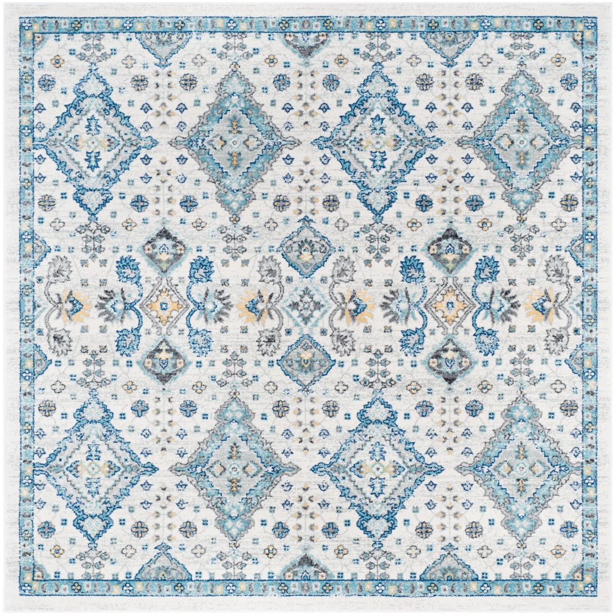 Ivory Light Blue 10' x 14' Area Rug T627
