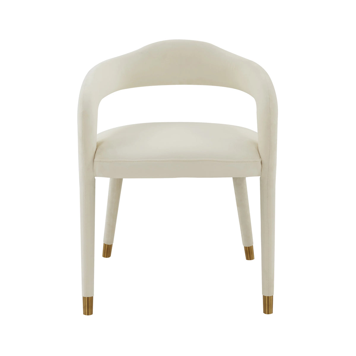 Cream Velvet Dining Chair B938