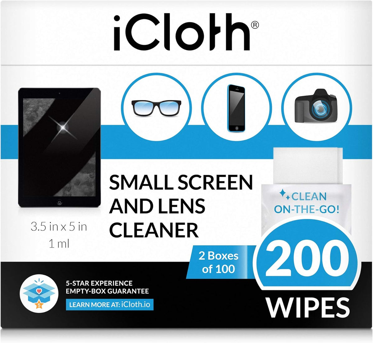 Lens Cleaning Wipes 900 Wipes Individually Wrapped R5575