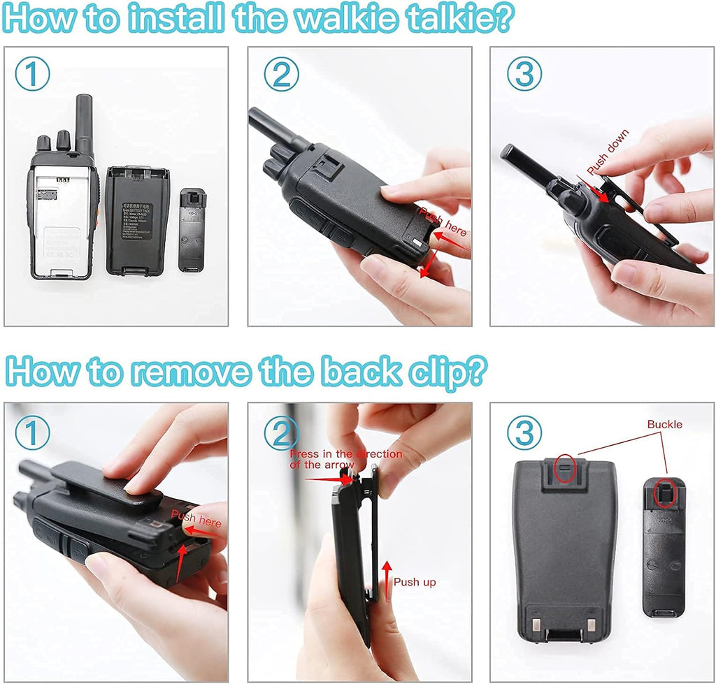 Wireless Intercom System 16 Channels Rechargeable Walkie Talkie M8257