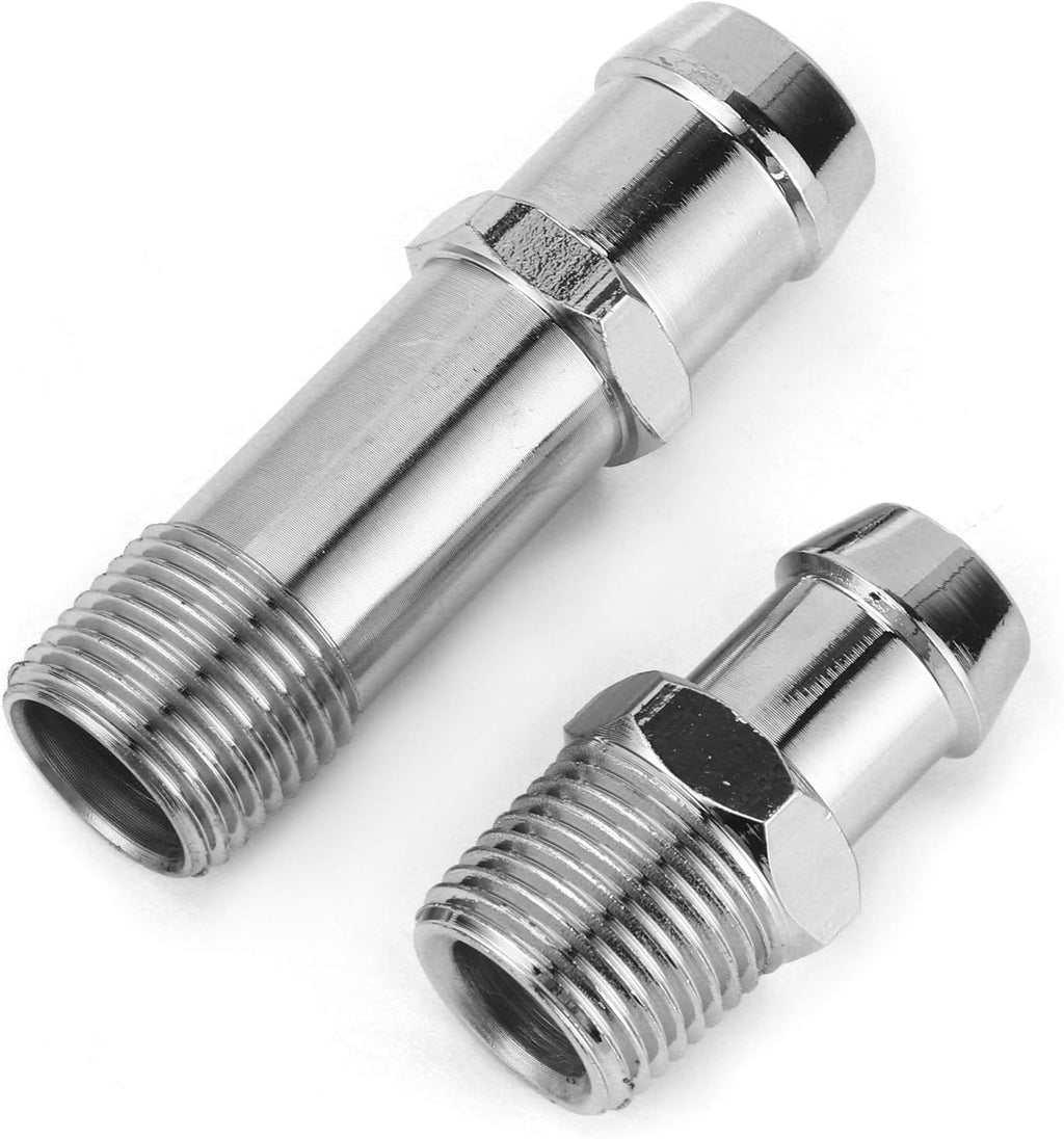 Heater Hose Connector, 2pcs for 3/4in Water Pump 5/8in Intake E585163