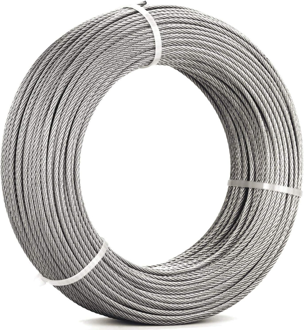 1/8 Stainless Steel Aircraft Wire Rope 7 x 7 400 Feet M28004