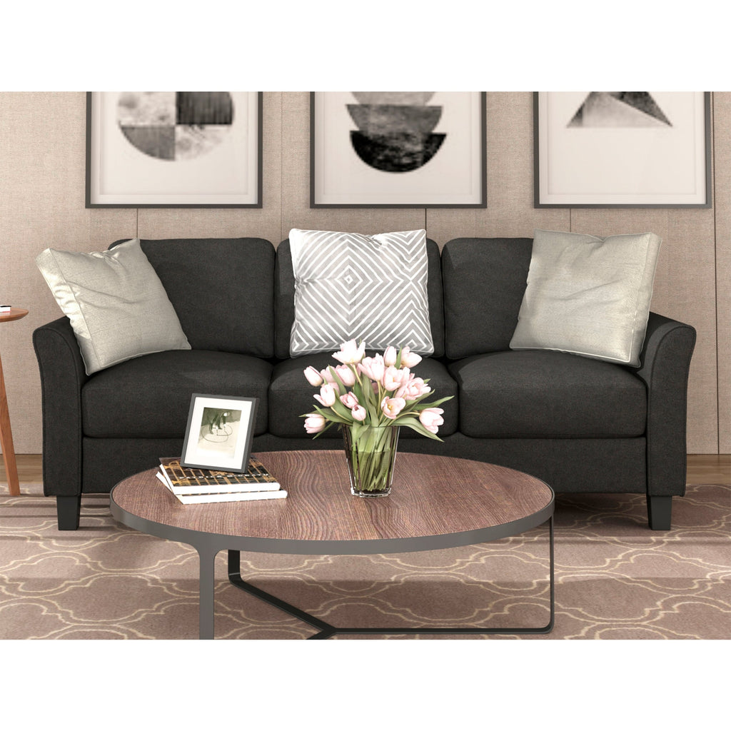 Grey Fabric 3-Seat Sofa Q624069