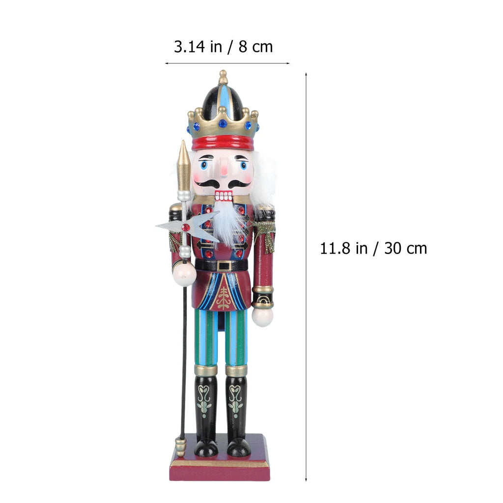 Walnut Wooden Nutcracker Soldier Doll Xmas Decor Z995504