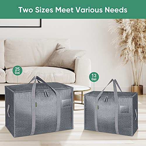 28 Gallon White Storage Totes with Reinforced Handles, 8 Pack T196476
