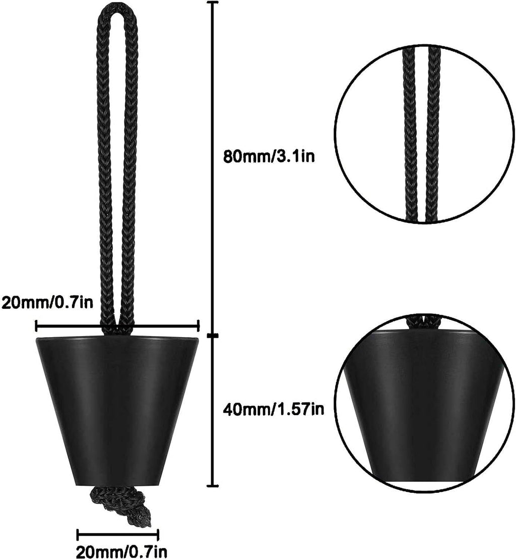 Kayak Carry Handle 4 Pcs with Screws and Plugs Y7643