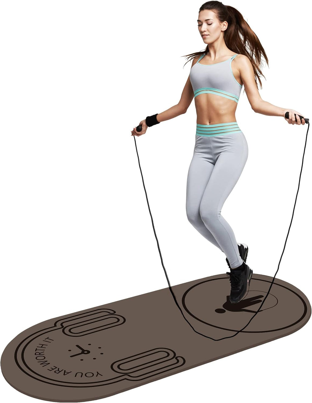 8mm Non-Slip Exercise Mat with Carrying Bag S140