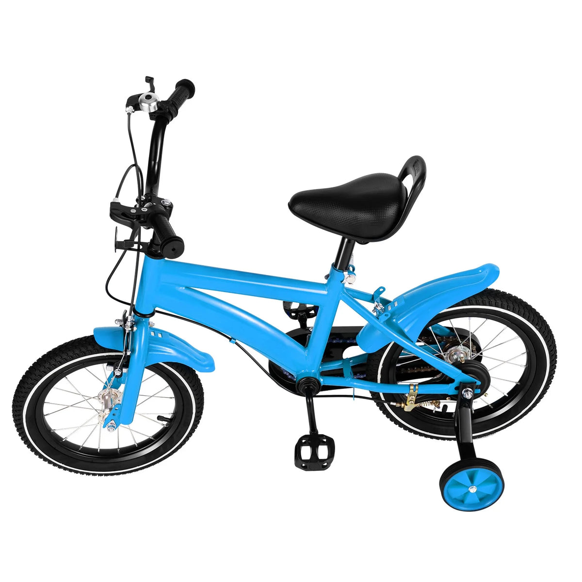 14 Inch Kids Bike Adjustable with Training Wheels Blue W134