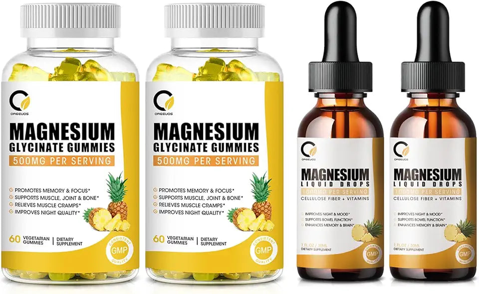 Magnesium Glycinate Gummies & Liquid Drops W190