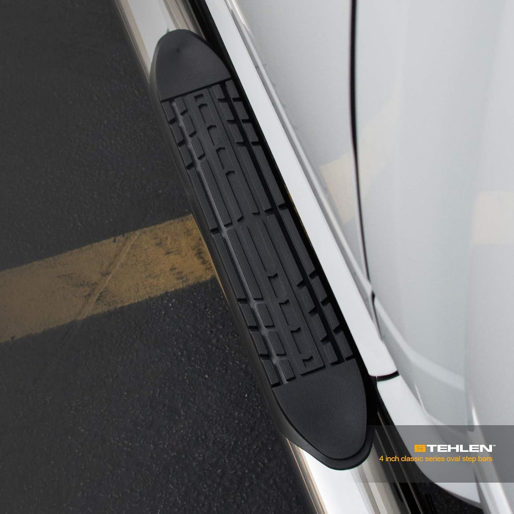 4" Oval Side Step Nerf Bars Stainless Steel R872