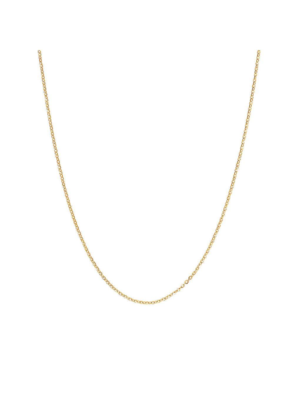 14kt Yellow Gold Solid Cable Chain Necklace K961591