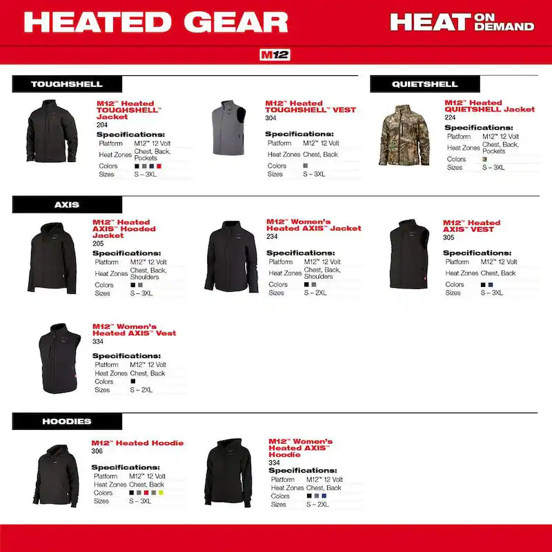 Men's 3X-Large Cordless Heated Jacket Hoodie A2254