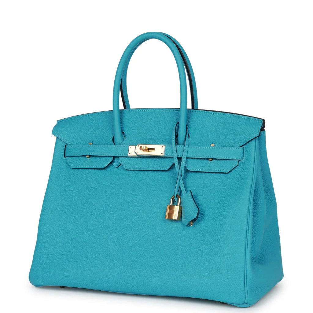 Birkin 35 Bleu de Nord Togo Goldhardware Y5483