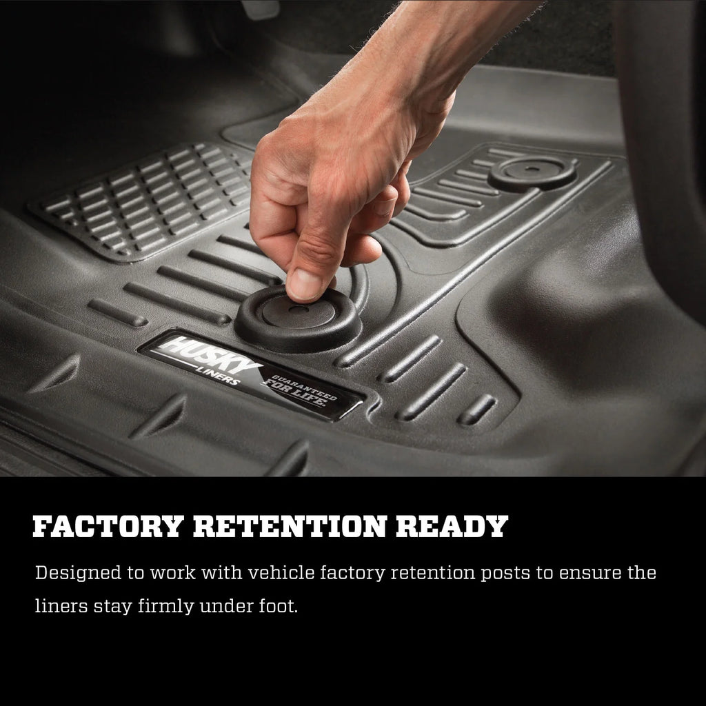 Black Front Row Floor Liners for 2016-2017 Toyota Tacoma N5942