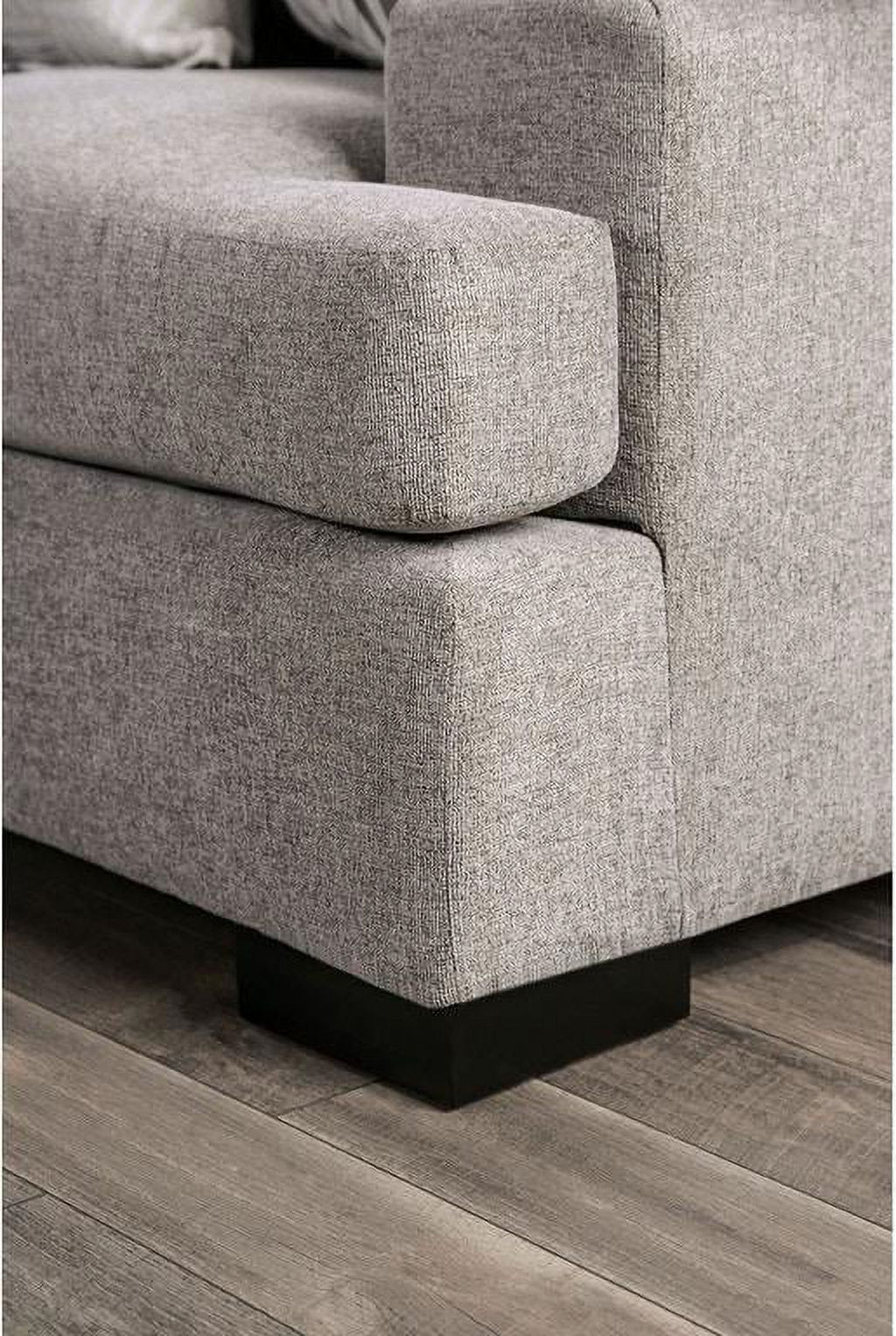 Light Gray Microfiber Sofa and Loveseat U1966