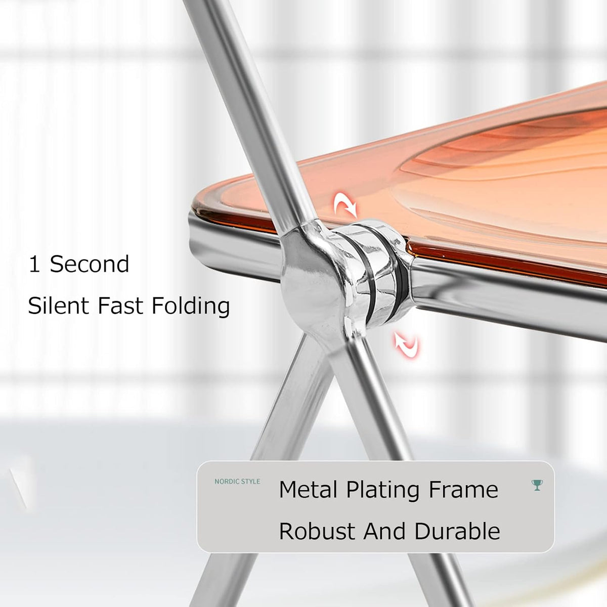 Folding Tray Table with Metal Legs K499776