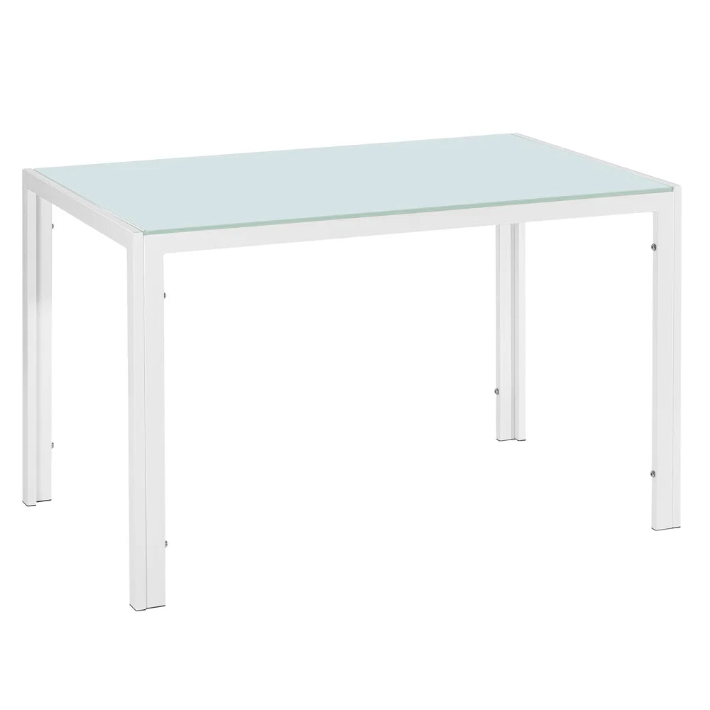 Glass Dining Table with 4 Metal Legs H169983