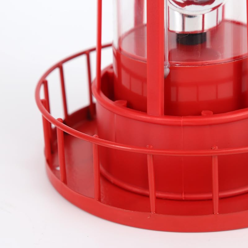 Red Rotating Solar Lighthouse Light, IP65 Waterproof E201