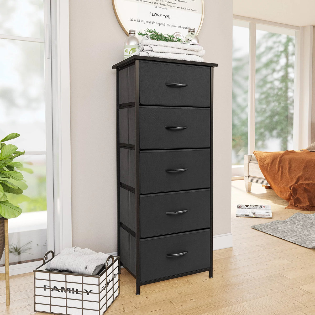 Beige 5-Drawer Dresser L5683