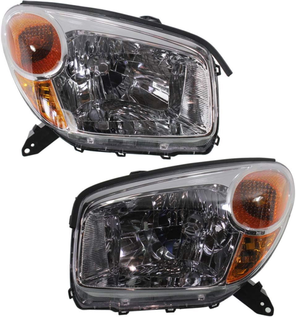 Headlight Assembly Pair for 2004 2005 Toyota RAV4 A607