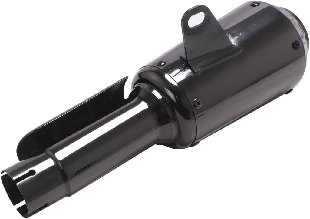 Motorcycle Exhaust System Tail Pipe Muffler Tube with Carbon Fiber Protector Heat Shield Q5240