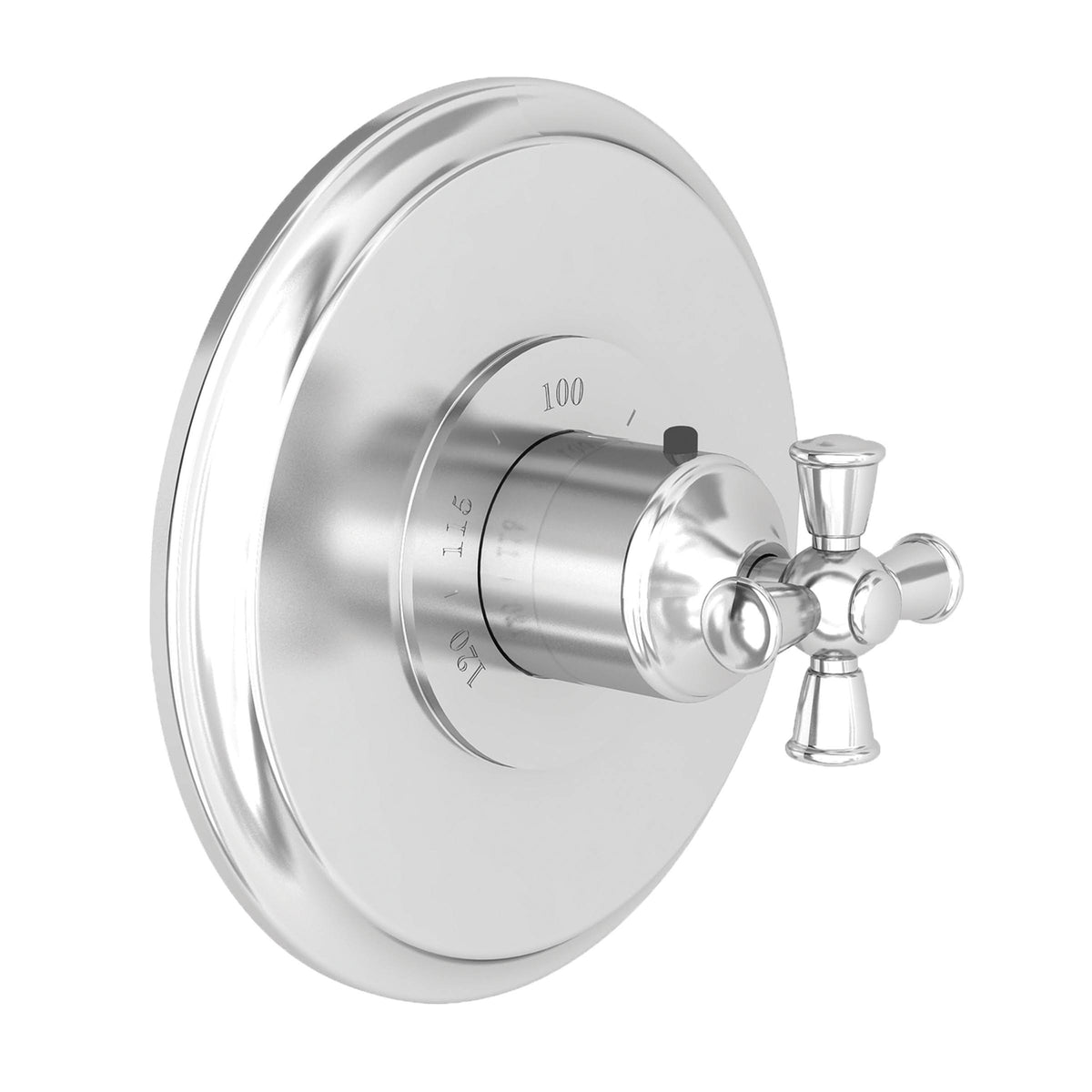 Weathered Brass Thermostatic Trim Plate with Handle D8017