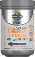Organic Plant Based Pre Workout Powder 85mg Caffeine Blackberry 15.3 Oz Y68133