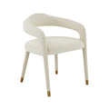 Cream Velvet Dining Chair B938