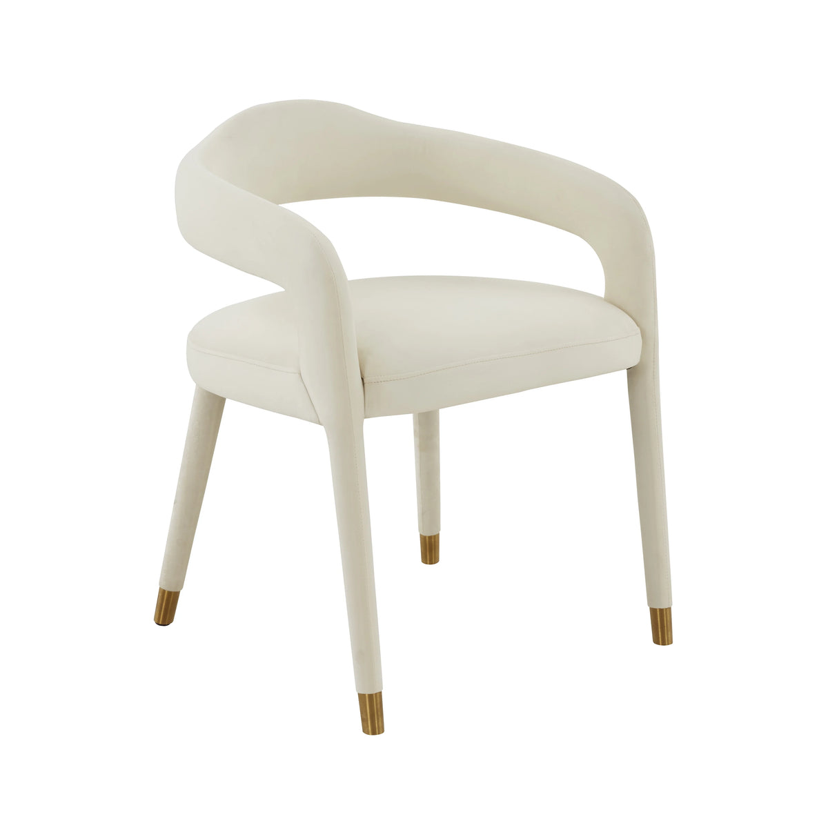 Cream Velvet Dining Chair B938