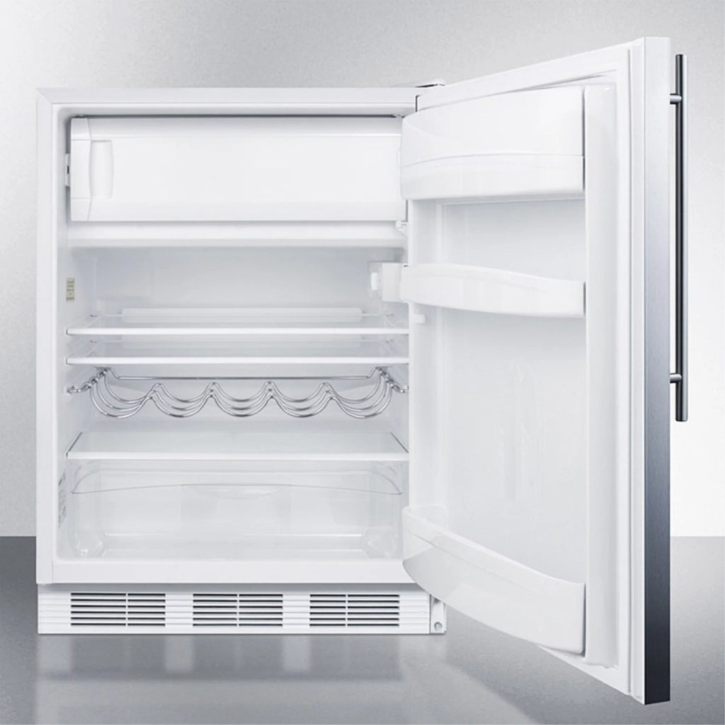Built-in Undercounter Refrigerator-Freezer Stainless Steel F888655