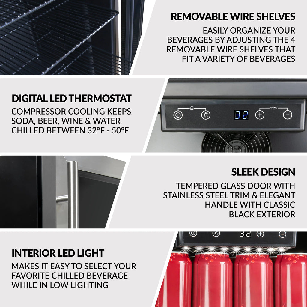 4.1 Cu. Ft. Stainless Steel Beverage Cooler Y855
