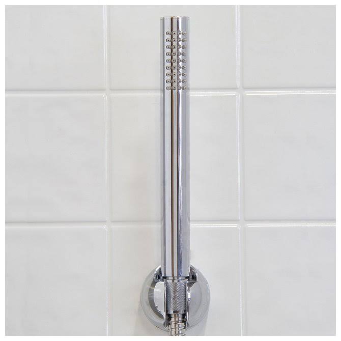 Chrome Shower Panel with Rain Head Massage System W25964