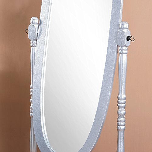 Cherry Finish Wood Cheval Mirror P225
