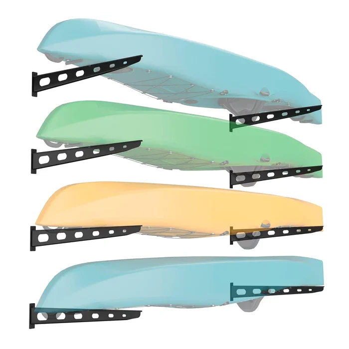 4 Pack Wall Mounted Kayak Rack 30" Arms I258
