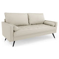 White Fabric Standard Sofa Y739