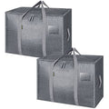 28 Gallon White Storage Totes with Reinforced Handles, 8 Pack T196476