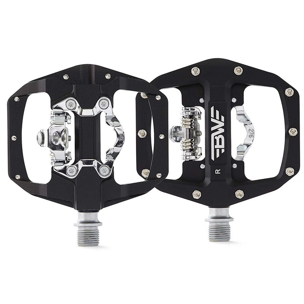 Green Clipless Mountain Bike Pedals with SPD Cleats U30576