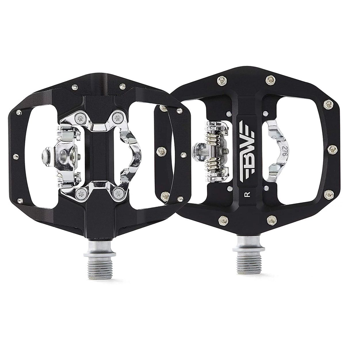 Green Clipless Mountain Bike Pedals with SPD Cleats U30576