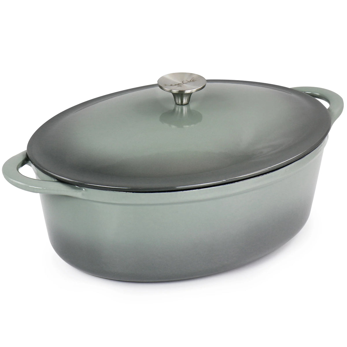 7 Quarts Oval Enameled Cast Iron Casserole R454